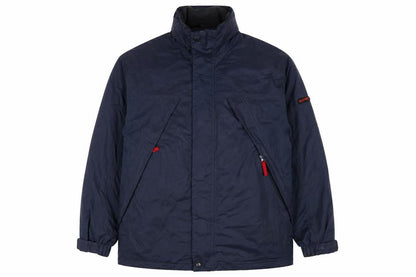 ES Sport Men’s Blue L Padded Parka Jacket Full Zip Outdoor