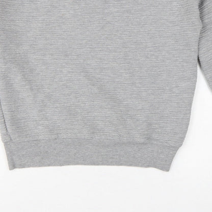 Zara Trafaluc Women Grey S Pullover Crew Neck Sweatshirt