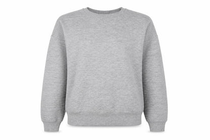 Zara Trafaluc Women Grey S Pullover Crew Neck Sweatshirt