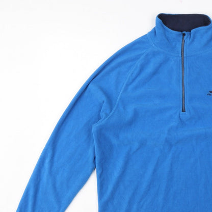 Trespass Men's Blue S 1/4 Zip Fleece Pullover Sweatshirt