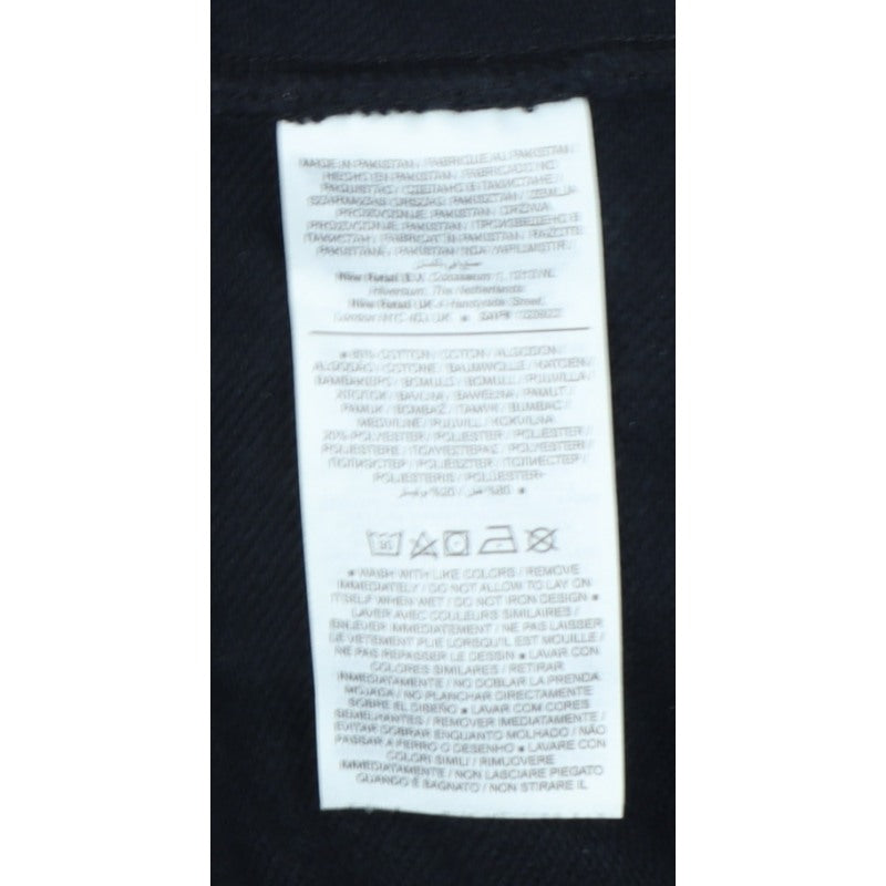 Nike Men Black M Pullover Crew Neck Embroidered Logo Sweatshirt