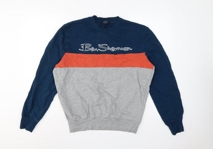 Ben Sherman Men's Multicoloured M Pullover Logo Sweatshirt
