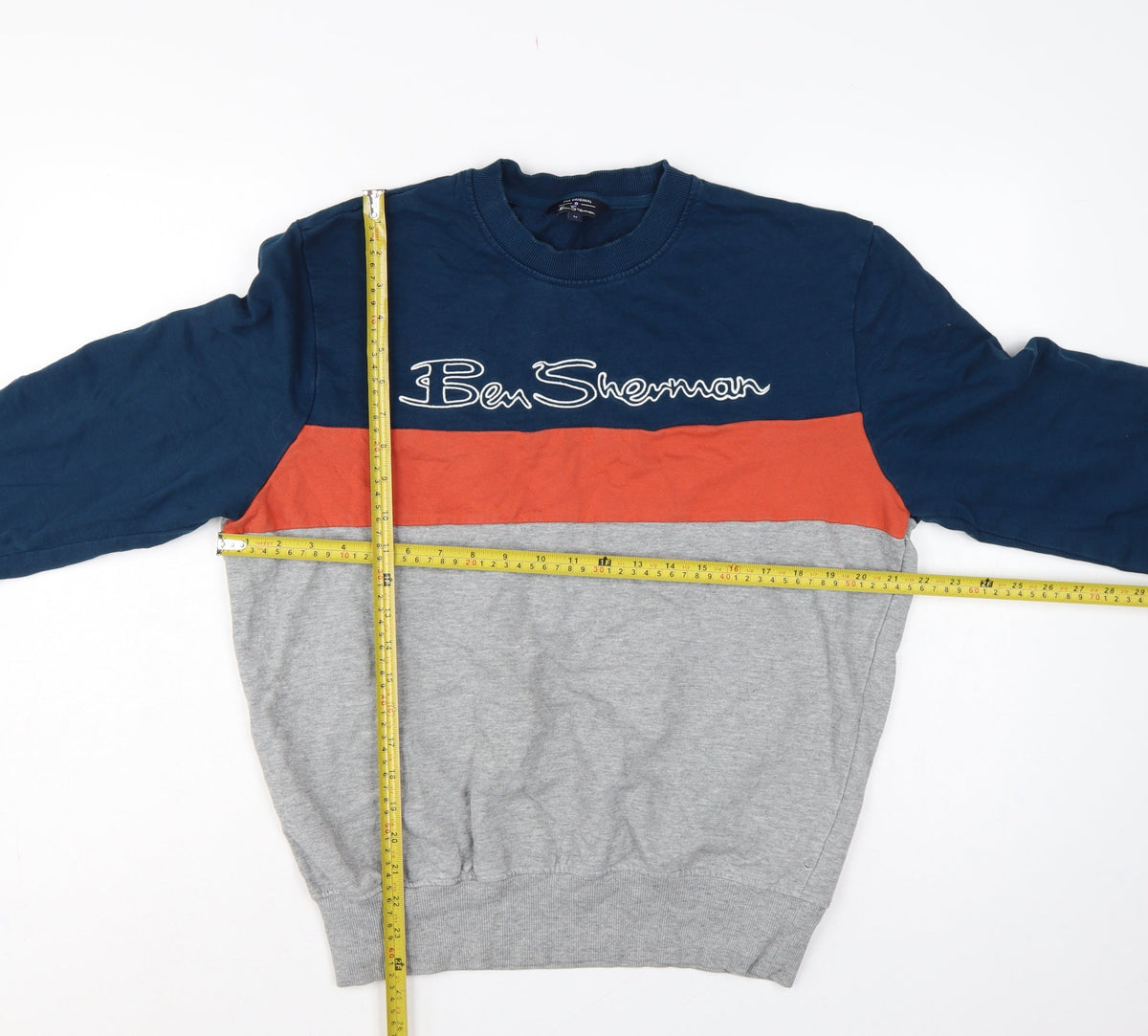 Ben Sherman Men's Multicoloured M Pullover Logo Sweatshirt