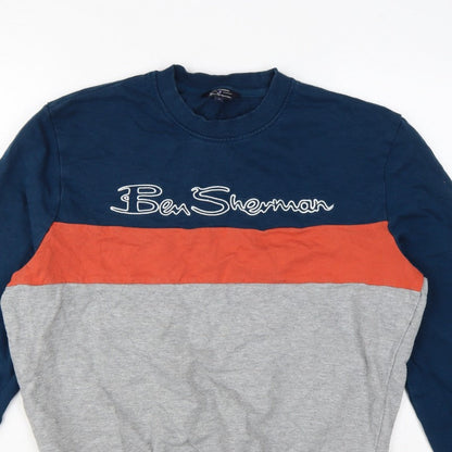 Ben Sherman Men's Multicoloured M Pullover Logo Sweatshirt