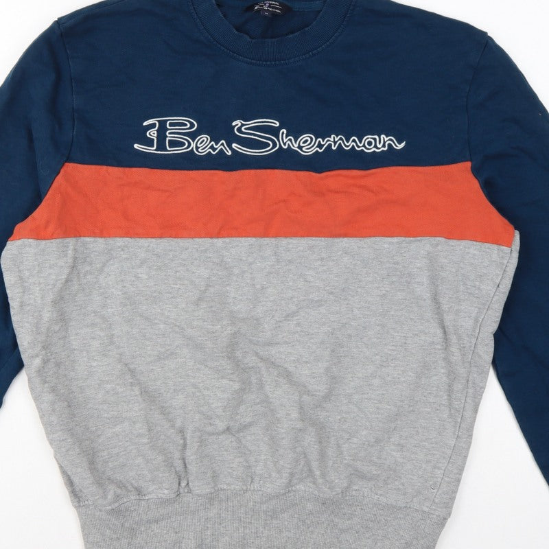Ben Sherman Men's Multicoloured M Pullover Logo Sweatshirt