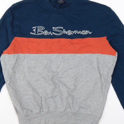Ben Sherman Men's Multicoloured M Pullover Logo Sweatshirt