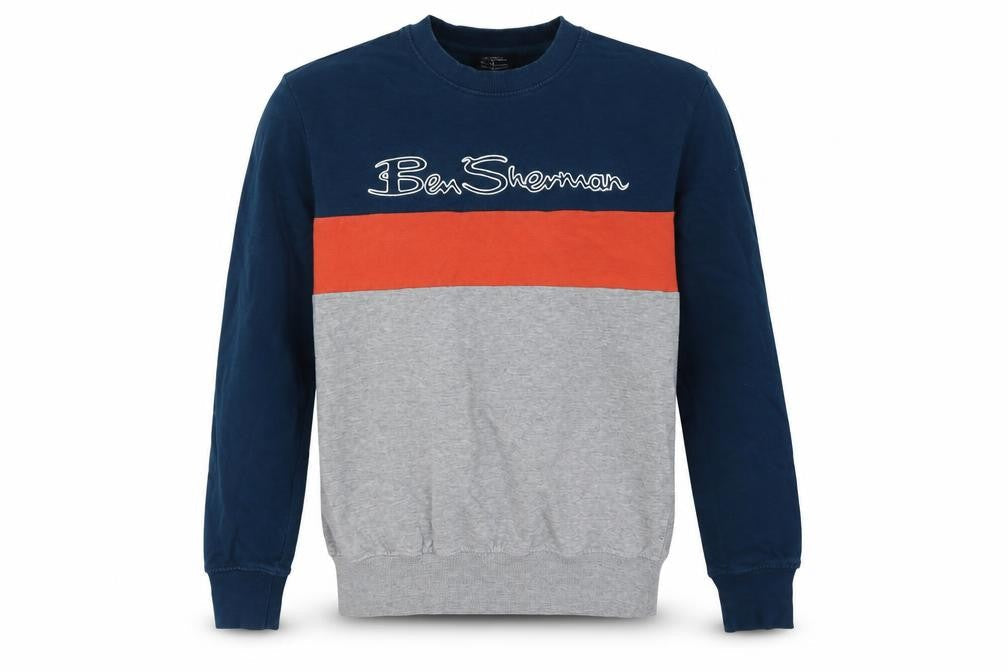 Ben Sherman Men's Multicoloured M Pullover Logo Sweatshirt