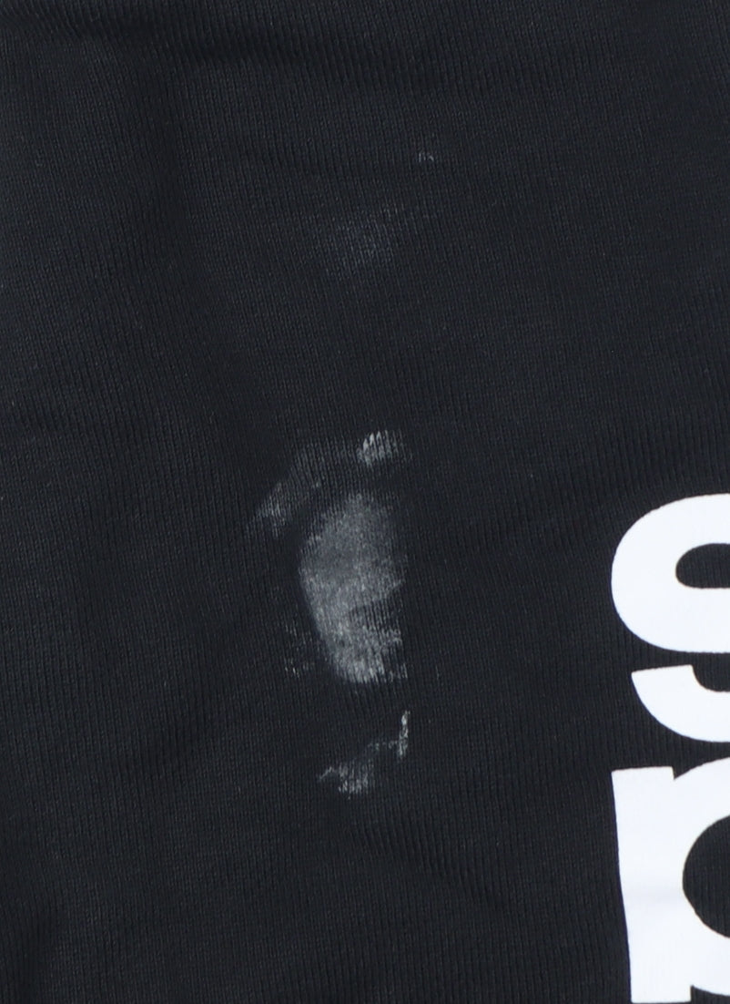 Adidas Women Black UK 8 Pullover Hoodie Logo Raglan Sleeve Cotton