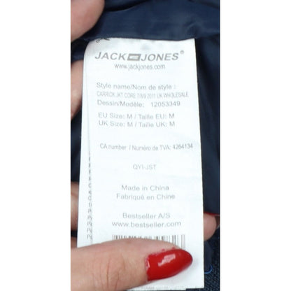 Jack & Jones Men’s Blue M Hooded Full Zip Utility Jacket