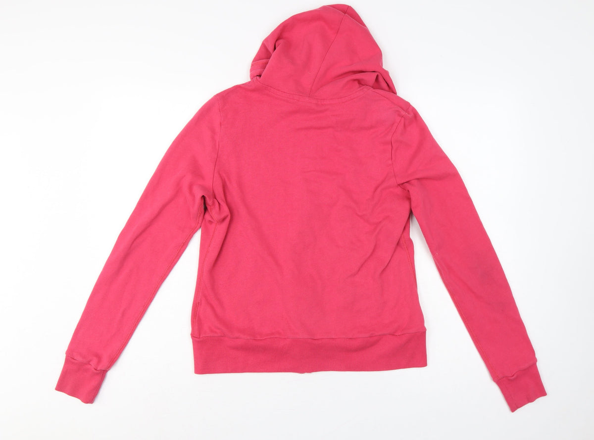 Abercrombie & Fitch Women’s Pink L Full Zip Logo Hoodie