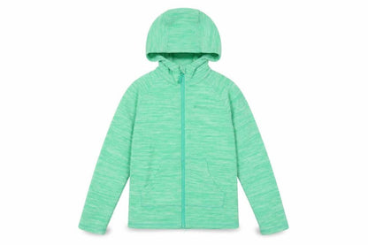 Mountain Warehouse Girls Green 11-12 Years Hooded Full Zip Fleece Jacket