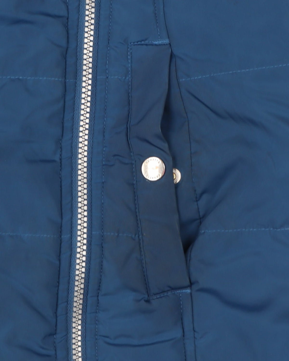Regatta Women Blue UK 12 Long Quilted Puffer Coat Faux Fur Collar