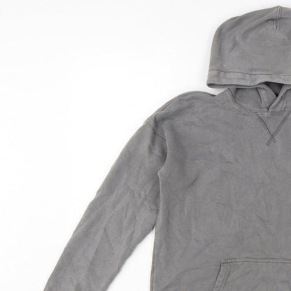 Abercrombie Kids Boys Grey Pullover Hoodie 15-16 Years Fleece Pocket