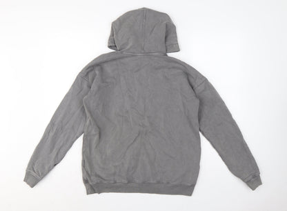 Abercrombie Kids Boys Grey Pullover Hoodie 15-16 Years Fleece Pocket