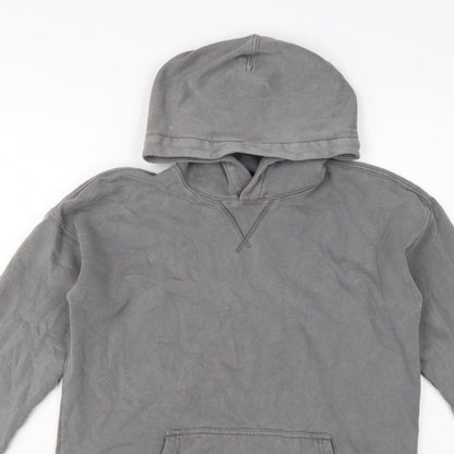 Abercrombie Kids Boys Grey Pullover Hoodie 15-16 Years Fleece Pocket