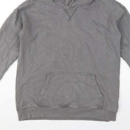 Abercrombie Kids Boys Grey Pullover Hoodie 15-16 Years Fleece Pocket