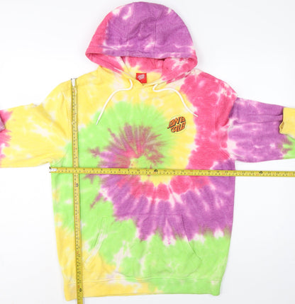 Santa Cruz Men’s Multicoloured S Tie Dye Pullover Graphic Hoodie