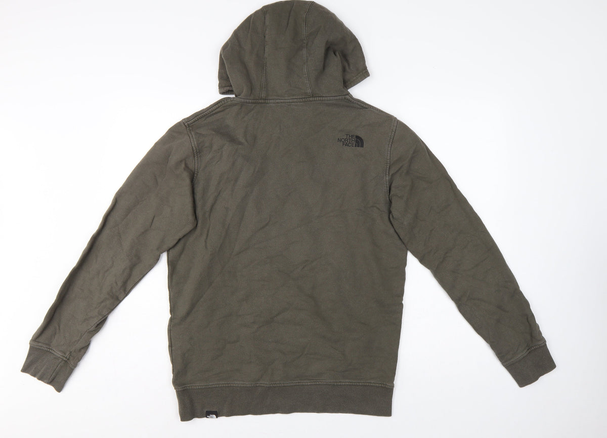 The North Face Men’s Brown M Pullover Hoodie Logo Fleece