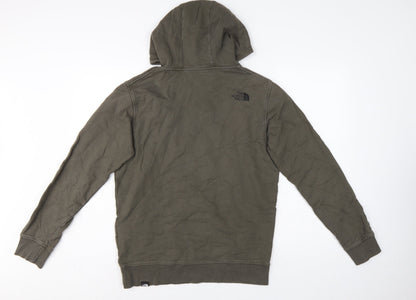 The North Face Men’s Brown M Pullover Hoodie Logo Fleece