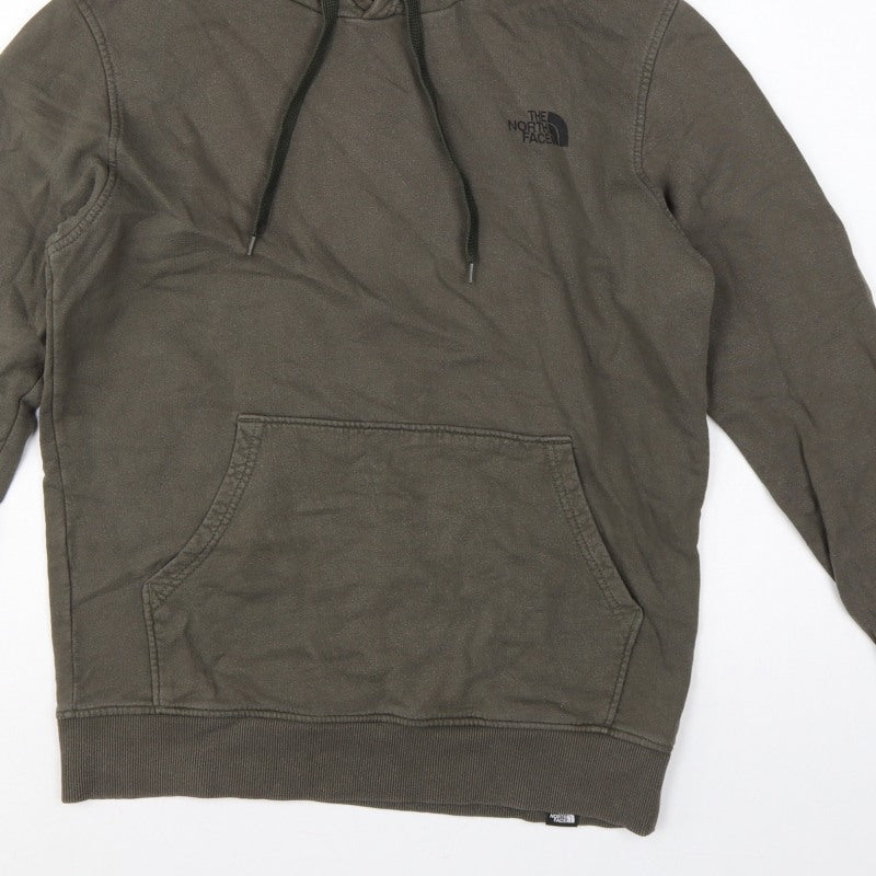 The North Face Men’s Brown M Pullover Hoodie Logo Fleece