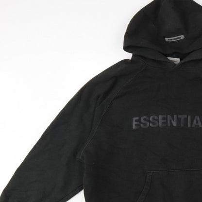 Essentials Fear of God Men’s Black XL Pullover Logo Hoodie