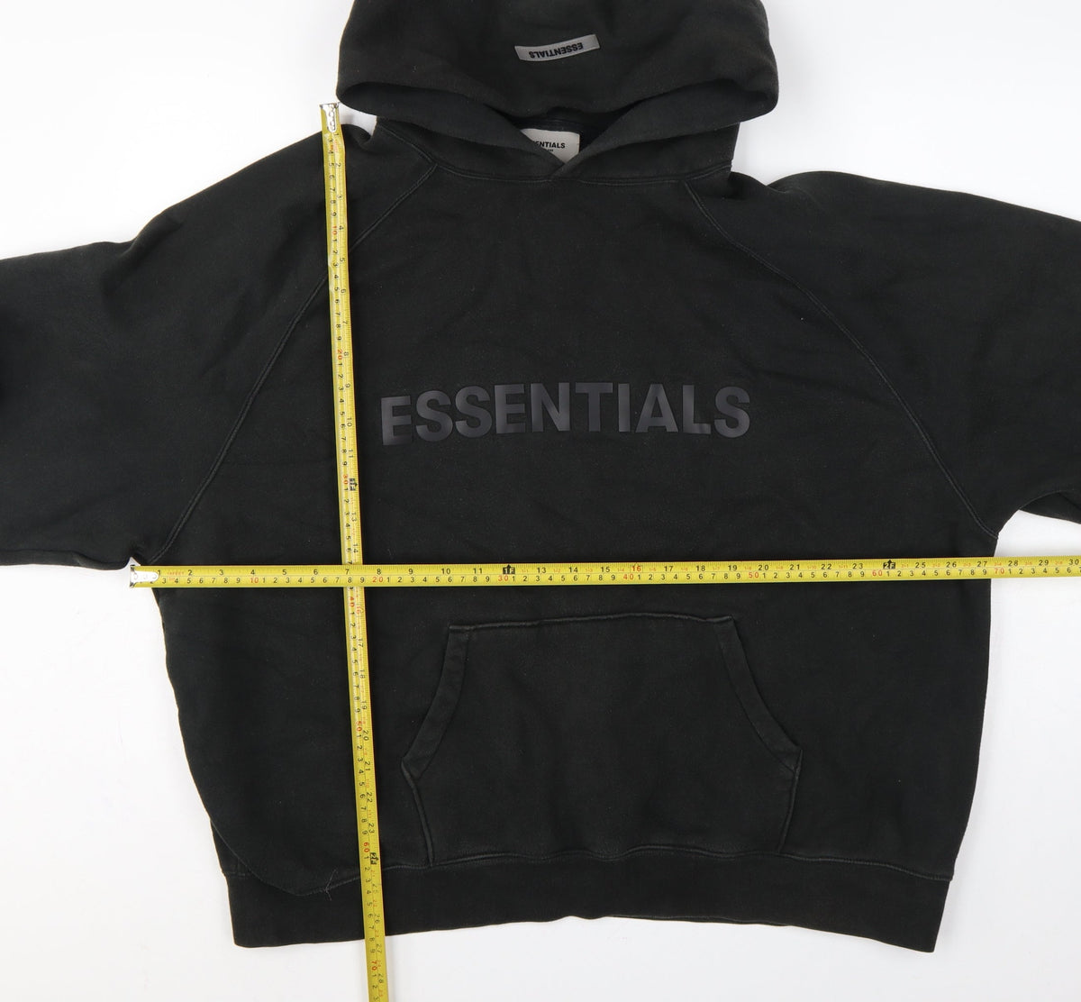 Essentials Fear of God Men’s Black XL Pullover Logo Hoodie