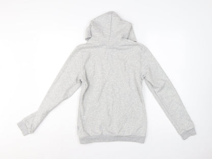 Puma Boys Grey Logo Pullover Hoodie 13-14 Years Hooded Sports Sweatshirt