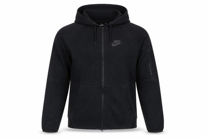 Nike Men’s Black S Full Zip Hooded Logo Sweatshirt Hoodie