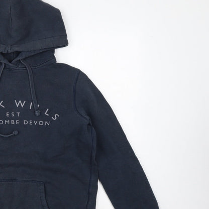 Jack Wills Women’s Navy Blue UK 10 Pullover Logo Hoodie