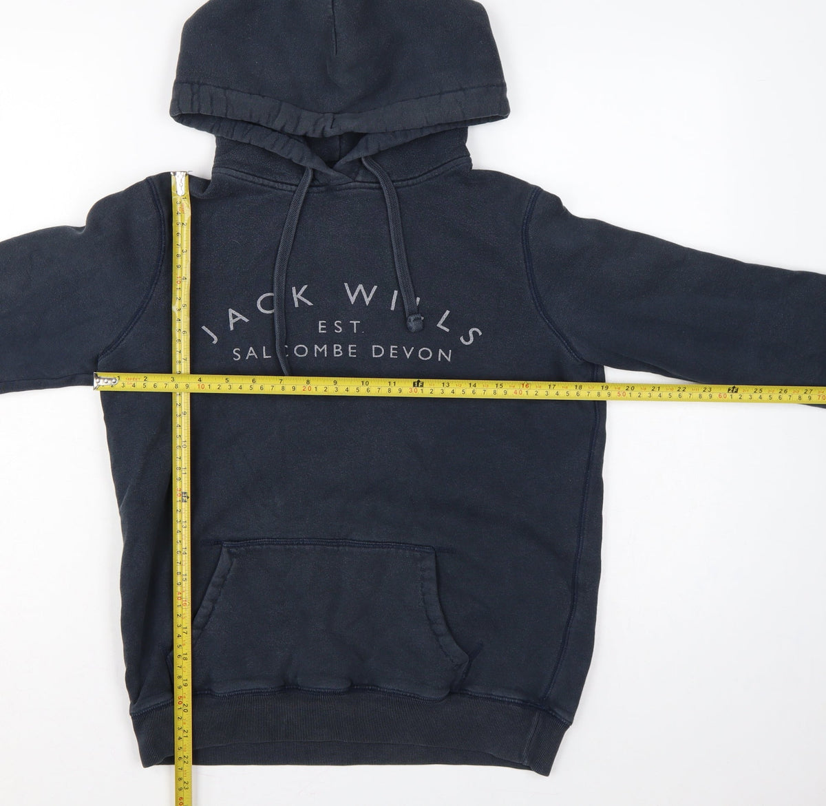 Jack Wills Women’s Navy Blue UK 10 Pullover Logo Hoodie