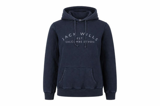 Jack Wills Women’s Navy Blue UK 10 Pullover Logo Hoodie