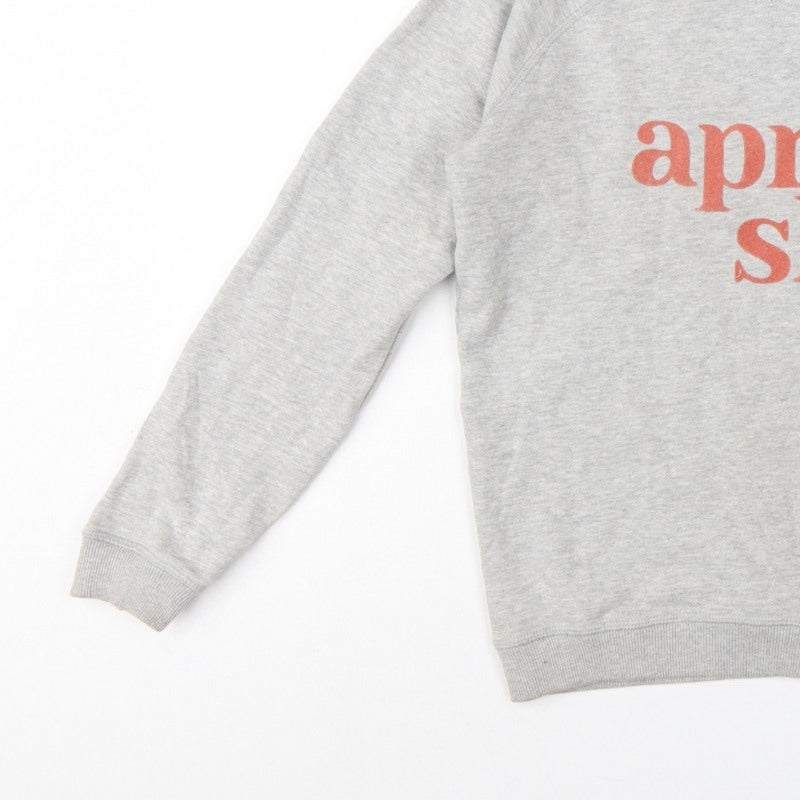 Fat Face Women’s Grey S Aprés Ski Graphic Pullover Sweatshirt