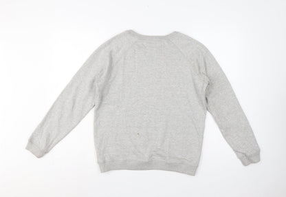 Fat Face Women’s Grey S Aprés Ski Graphic Pullover Sweatshirt
