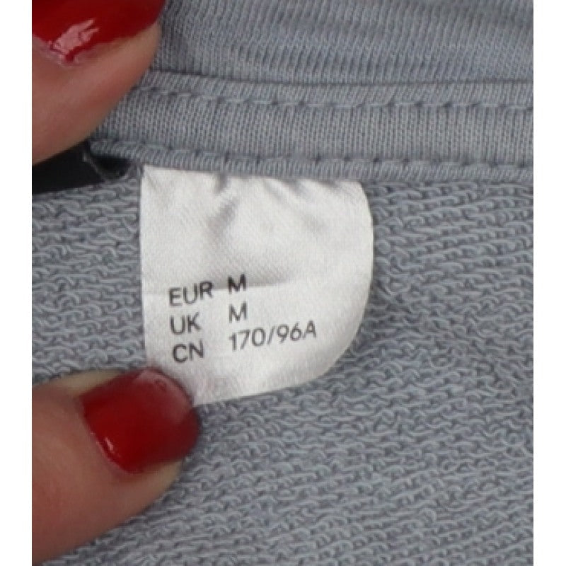 H&M Divided Women Grey M Full Zip Cropped Hooded Hoodie