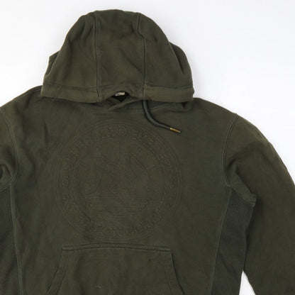 Superdry Men’s Green M Pullover Hoodie Army Logo Graphic Fleece