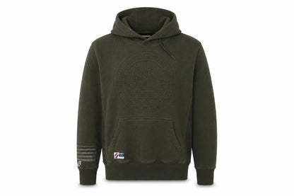 Superdry Men’s Green M Pullover Hoodie Army Logo Graphic Fleece