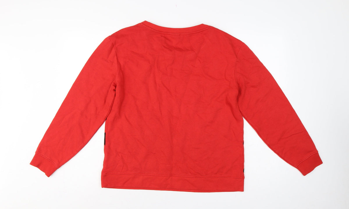 bpc Bonprix Women Red Leopard Print Sweatshirt UK 12 Pullover