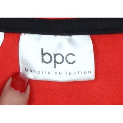 bpc Bonprix Women Red Leopard Print Sweatshirt UK 12 Pullover