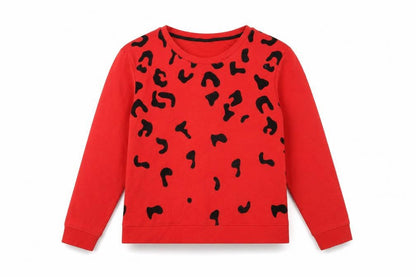 bpc Bonprix Women Red Leopard Print Sweatshirt UK 12 Pullover