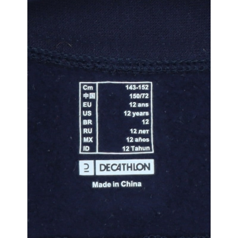 Decathlon Girls Blue Pink 12 Years Quilted Full Zip Riding Jacket