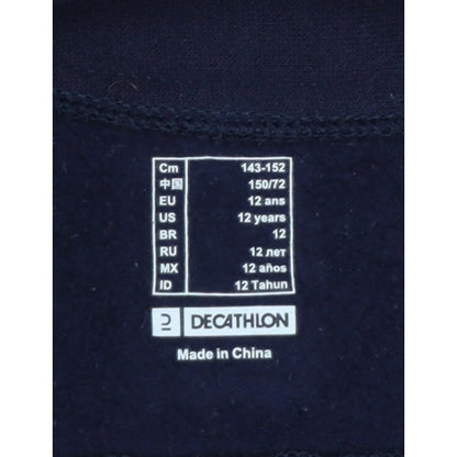 Decathlon Girls Blue Pink 12 Years Quilted Full Zip Riding Jacket