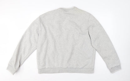 Fila Women Grey XL/16 Logo Pullover Crew Neck Sweatshirt