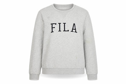 Fila Women Grey XL/16 Logo Pullover Crew Neck Sweatshirt