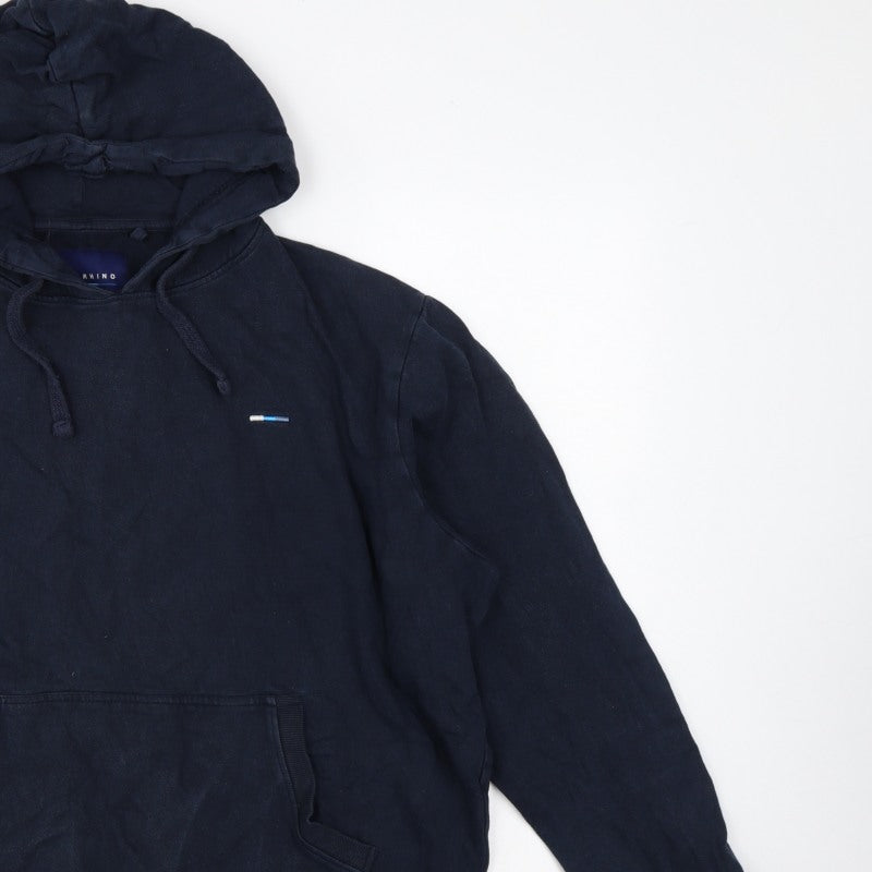 BadRhino Men’s Blue XL Pullover Hoodie Hooded Fleece Pockets