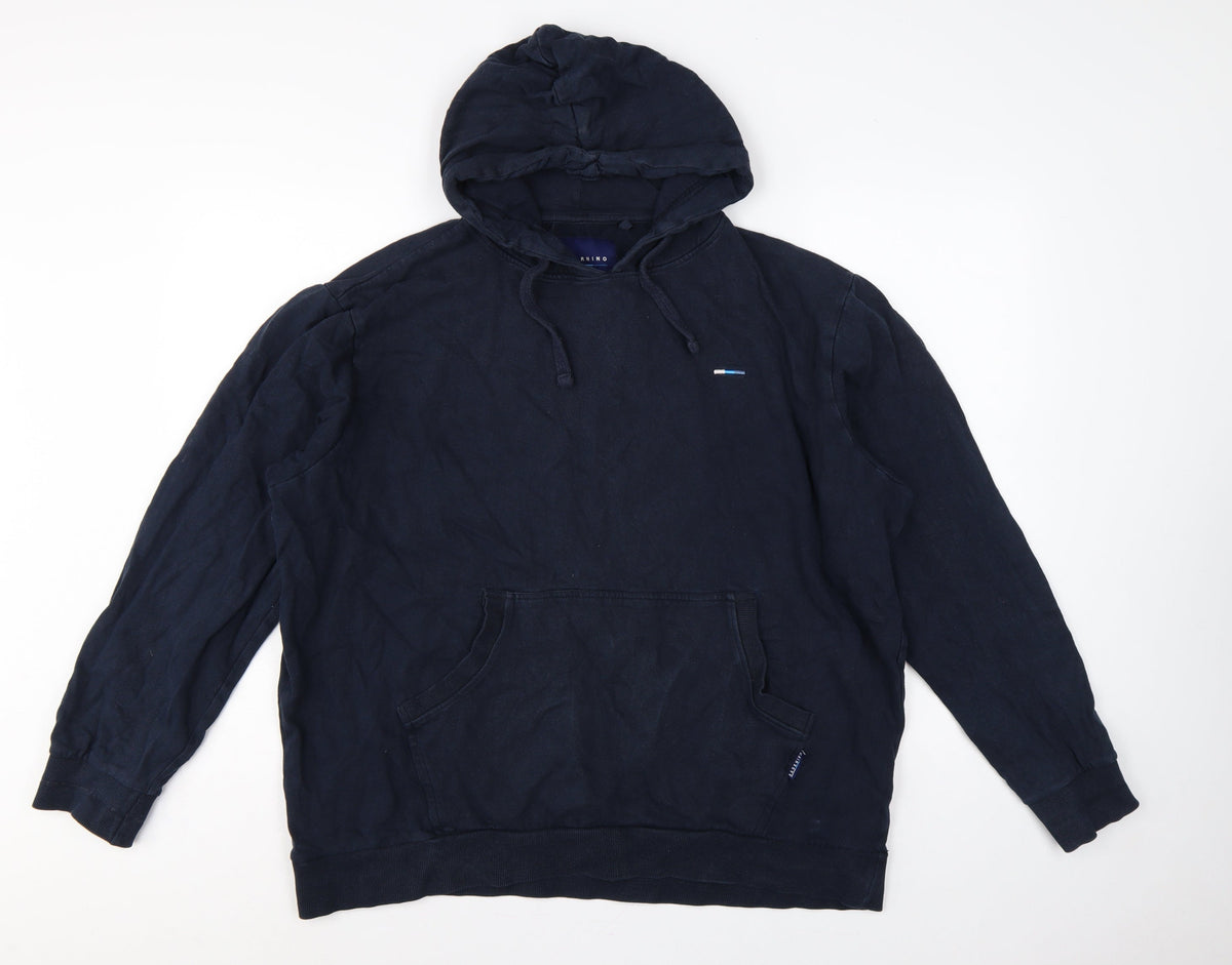 BadRhino Men’s Blue XL Pullover Hoodie Hooded Fleece Pockets