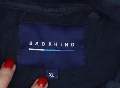 BadRhino Men’s Blue XL Pullover Hoodie Hooded Fleece Pockets