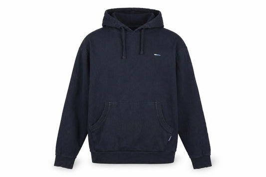 Front view of BadRhino Men’s Blue XL Pullover Hoodie Hooded Fleece Pockets
