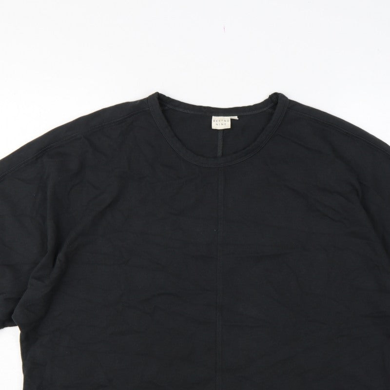 Beyond Nine Women’s Black M Oversized Dolman Sleeve Sweatshirt
