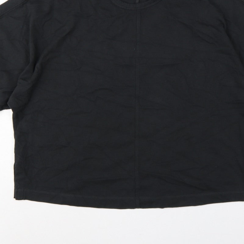 Beyond Nine Women’s Black M Oversized Dolman Sleeve Sweatshirt