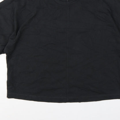 Beyond Nine Women’s Black M Oversized Dolman Sleeve Sweatshirt